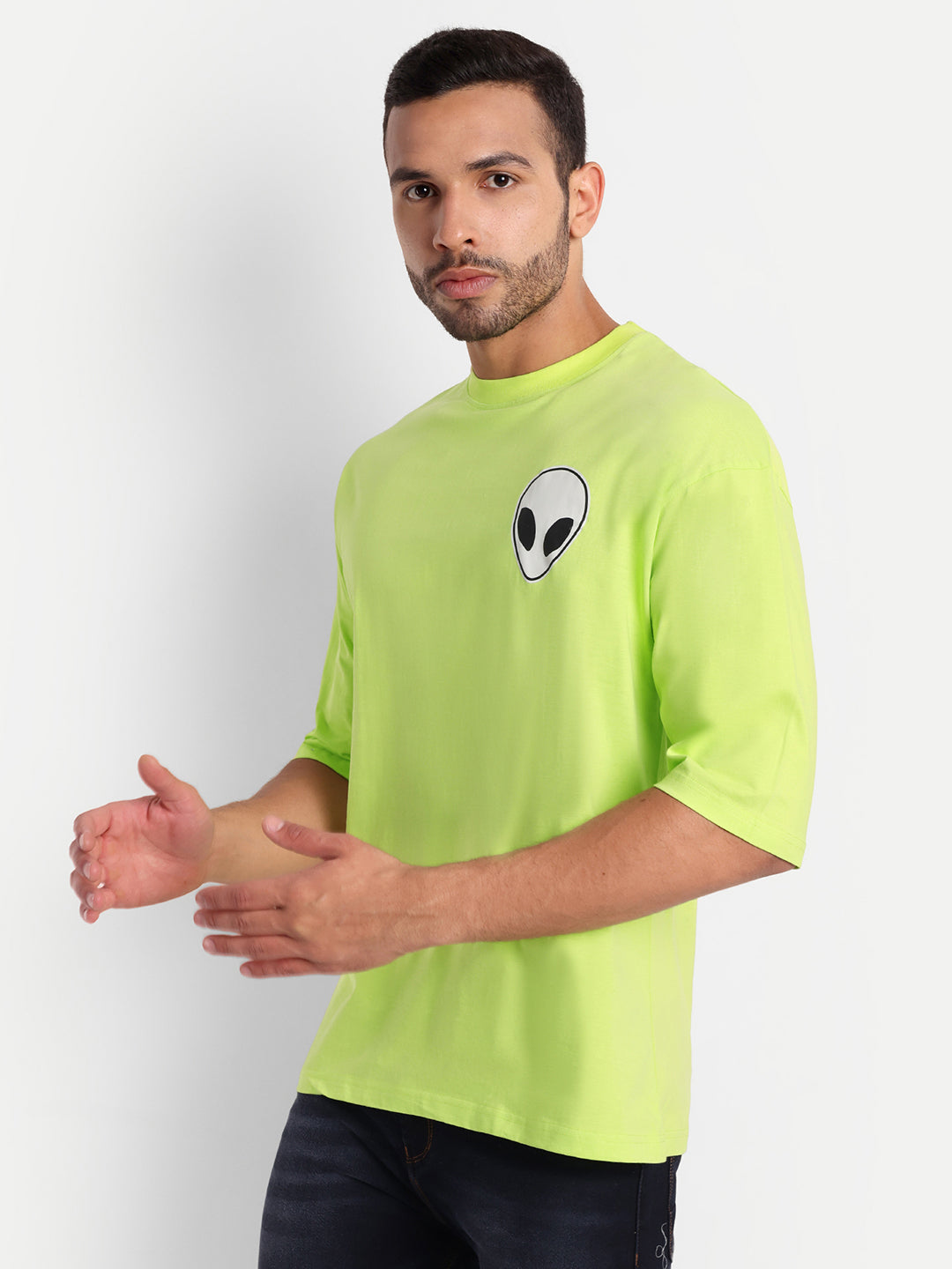 neon alien shirt