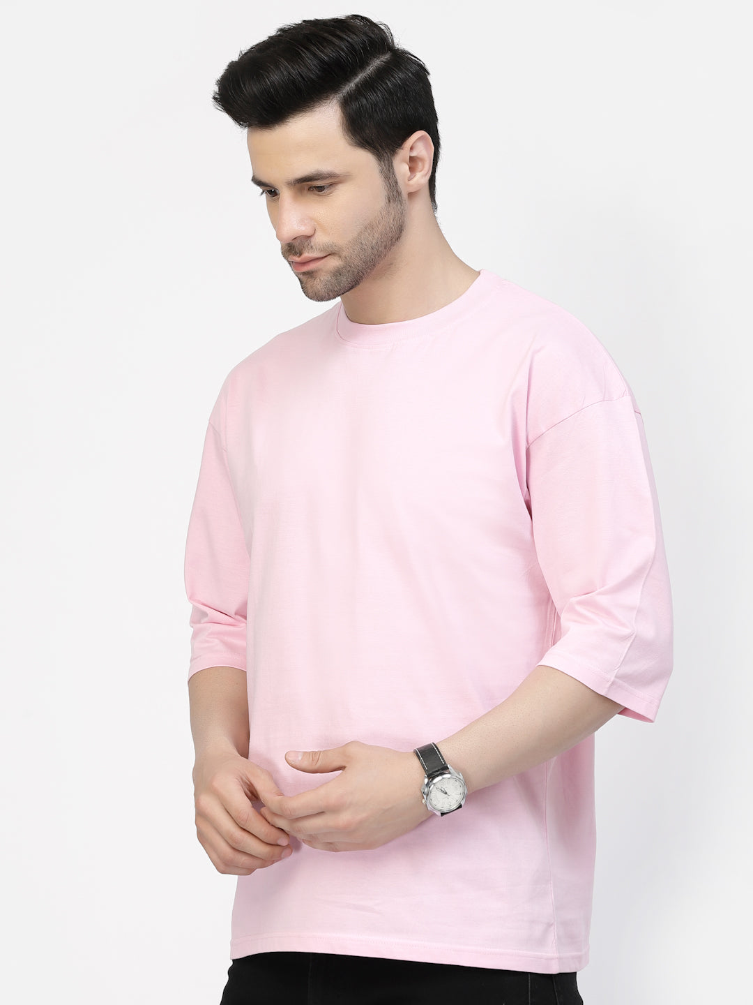 Pink t shirt 2024 mens full sleeve