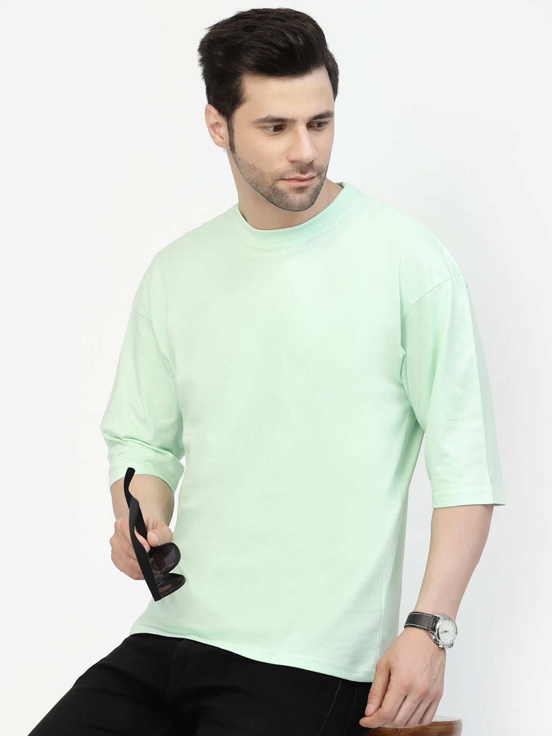 The Berlin Tee in Pistachio Green Vintage Ribbed Tee T Shirt Rib Knit Tee  100% Cotton XS S -  Canada
