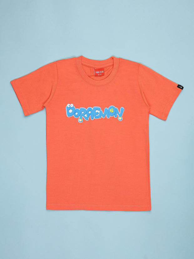 Doremon Font T-shirts for Boys & Girls