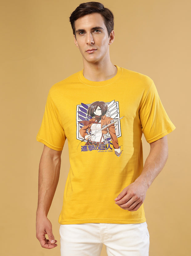 Titan Mustard Regular T-shirt