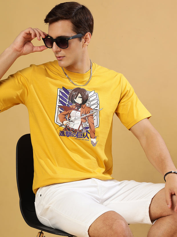 Titan Mustard Regular T-shirt