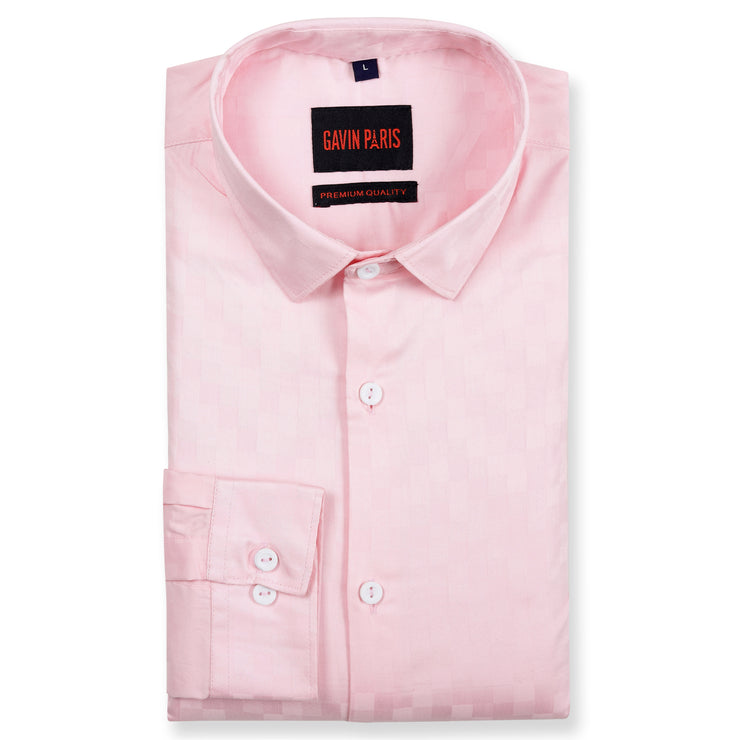 Pink Checkered Full Sleeve Shirt (GP178)