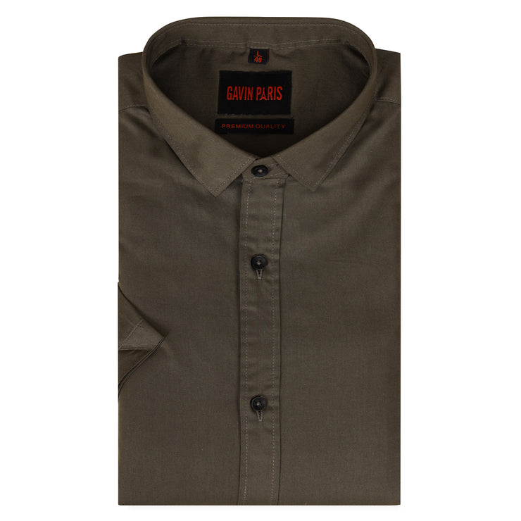 Half Sleeve Shirt- Olive Green (GP288)