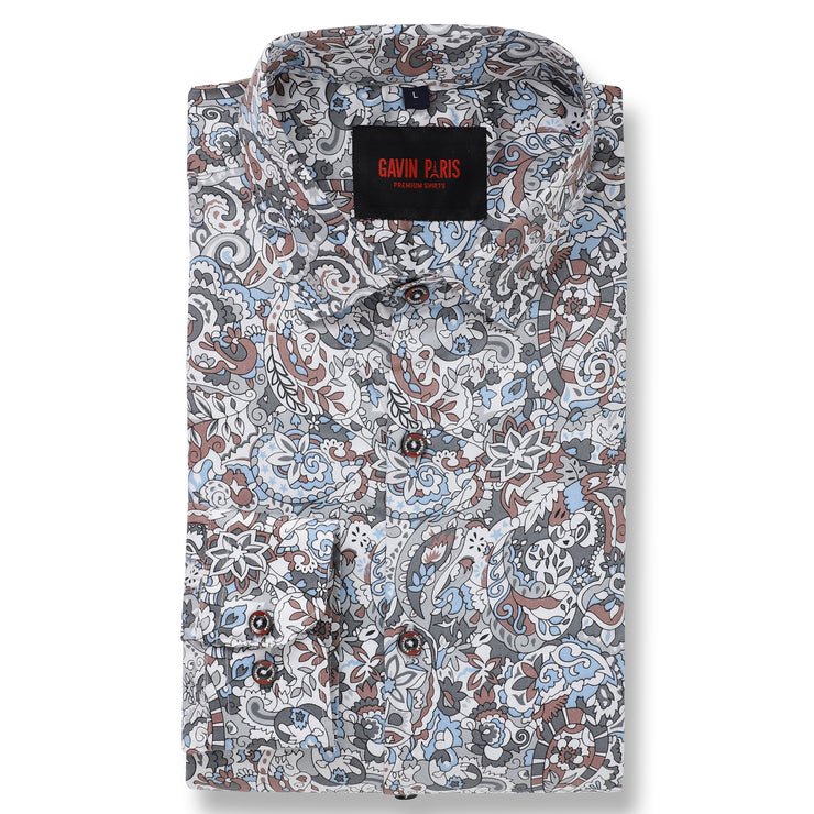 Floral Paisley Full-Sleeve Shirt (GP094)