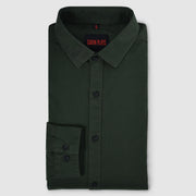 Forest Green Plain Men's Full Sleeve Shirt (GP311)