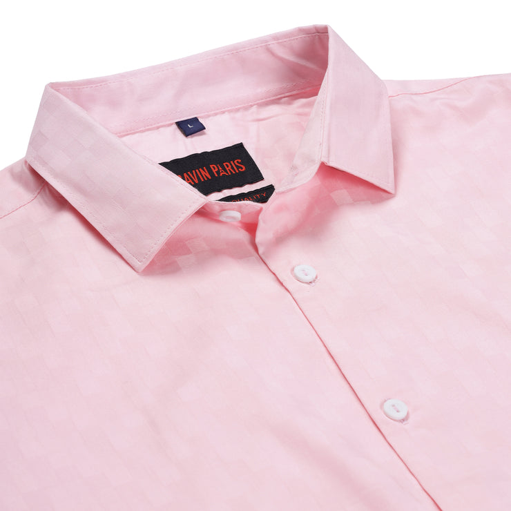 Pink Checkered Full Sleeve Shirt (GP178)