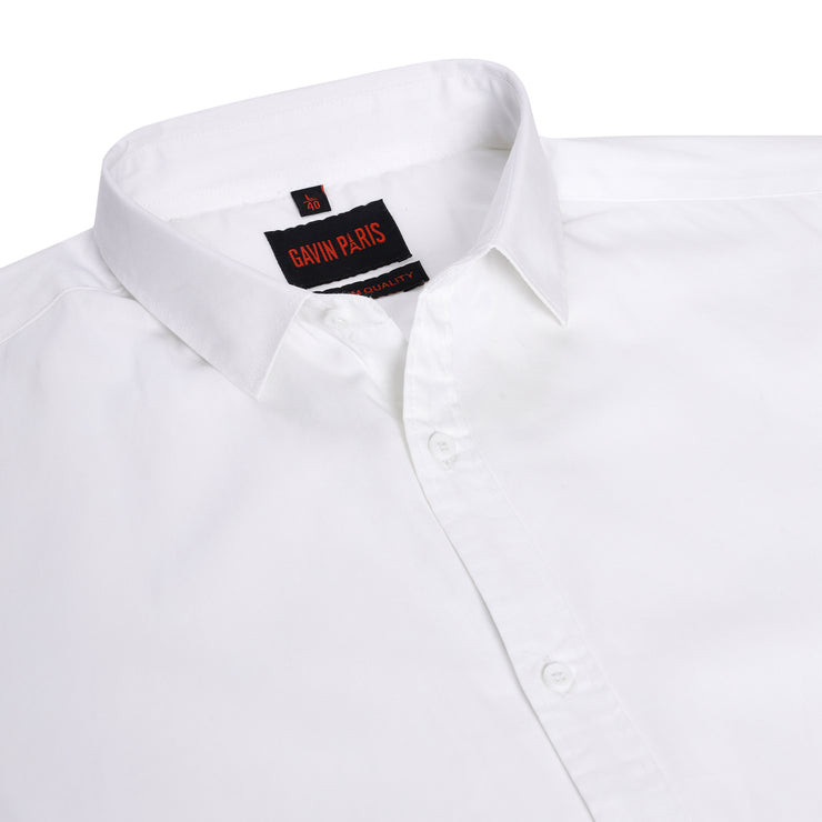 Half Sleeve Shirt- Classic White (GP292)