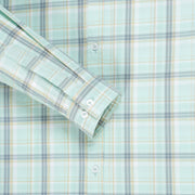 Full Sleeve Shirt - Mint Green and Grey Plaid (GP166)