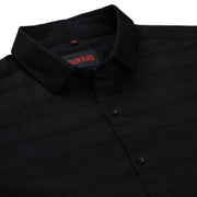 Black Full Sleeve Shirt with Textured Stripes (GP266)