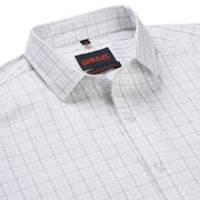 Windowpane Check Full Sleeve Shirt - Light Beige (GP227)