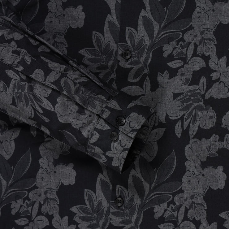 Full Sleeve Shirt - Black Floral Print (GP146)