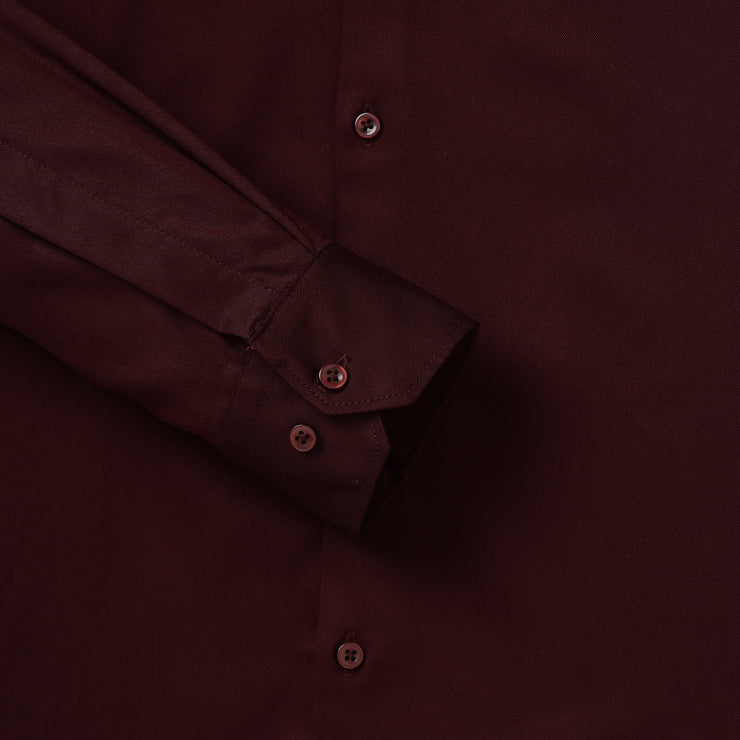 Maroon Solid  Full Sleeve Shirt (GP060)