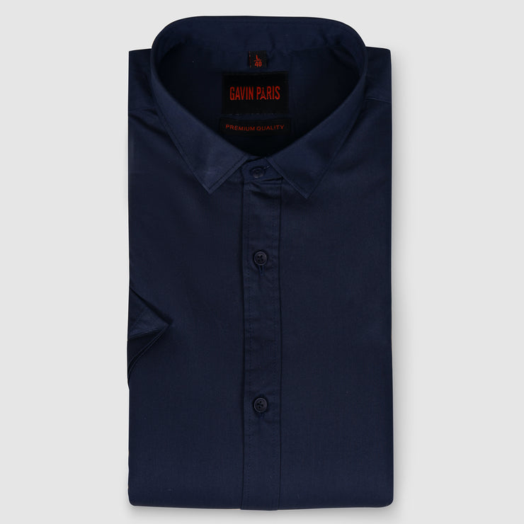 Half Sleeve Shirt- Classic Navy Blue (GP289)