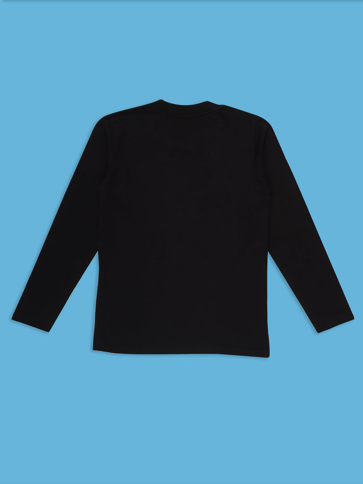 Black Plain full sleeve t shirts for Boys & Girls