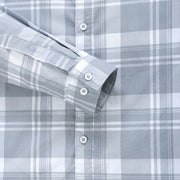 Gray Plaid Pattern Men's Full Sleeve Shirt (GP284)