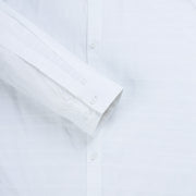 White Full Sleeve Shirt with Textured Stripes (GP269)