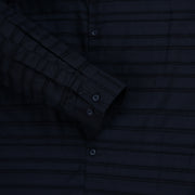 Black Full Sleeve Shirt with Textured Stripes (GP268)