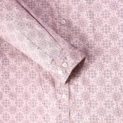 Light Pink Geometric Pattern Full Sleeve Shirt (GP251)