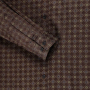 Brown Diamond Pattern Full Sleeve Shirt (GP194)