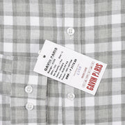 Grey and White Checkered Pattern Full Sleeve Shirt (GP133)