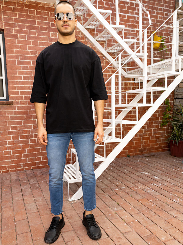 Unlimited Black Oversized T-shirt