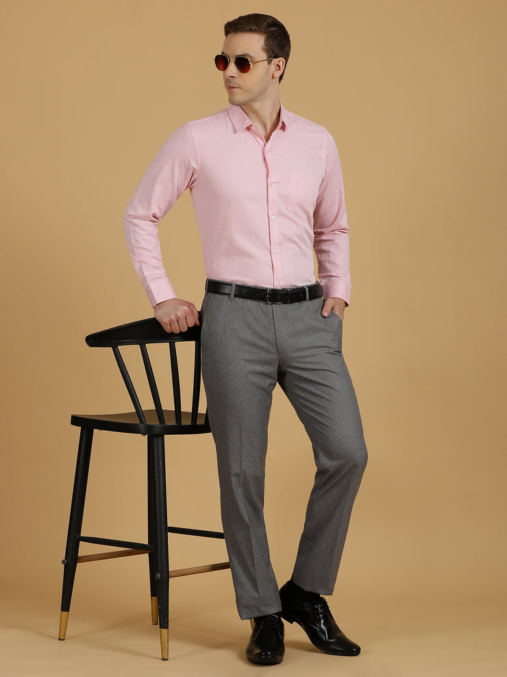 Pink Full-Sleeve Shirt With Pocket (GP234)