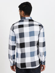 Black and White Checkered Full Sleeve Shirt (GP033)