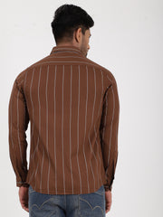 Striped Shirt - Brown & White (GP034)